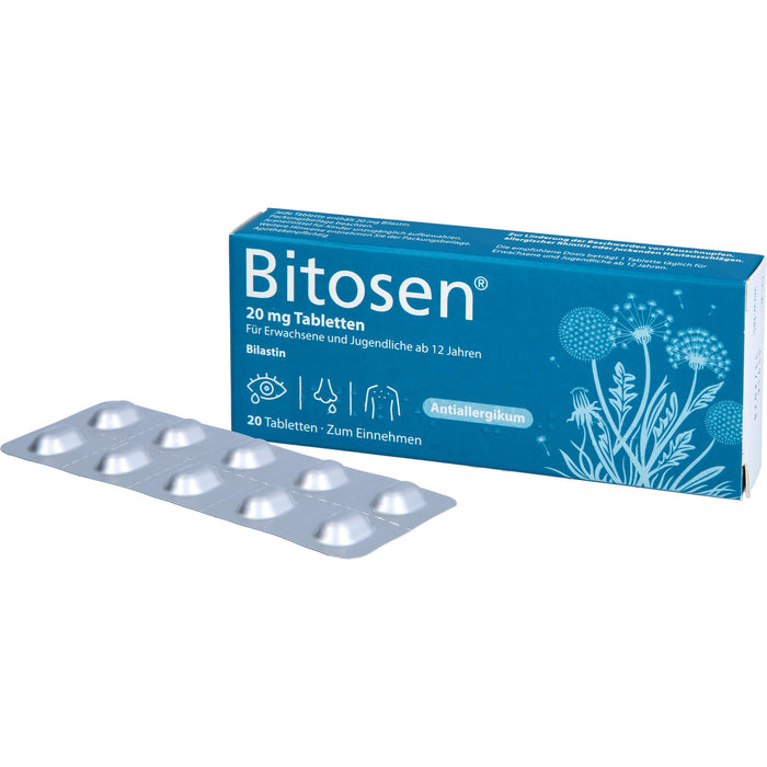 Bitosen 20 mg Tabletten bei Allergien, 20 St. Tabletten