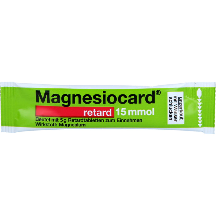 Magnesiocard retard 15 mmol Beutel mit Retardtabletten bei Magnesiummangel, 30 St. Beutel