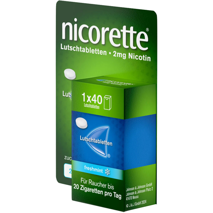 Nicorette Freshmint 2 mg Lutschtabletten, 40 St. Tabletten