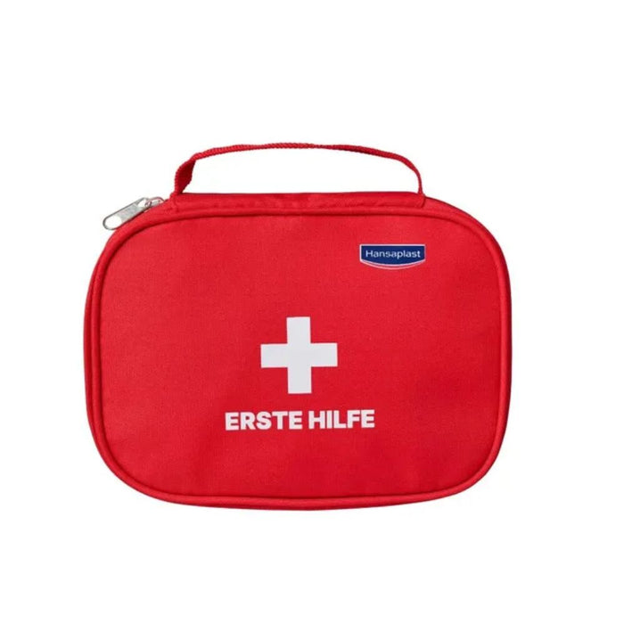 Hansaplast Erste-Hilfe-Set mit Wundspray, Pflastern, Binden und Kompressen, 1 St. Set