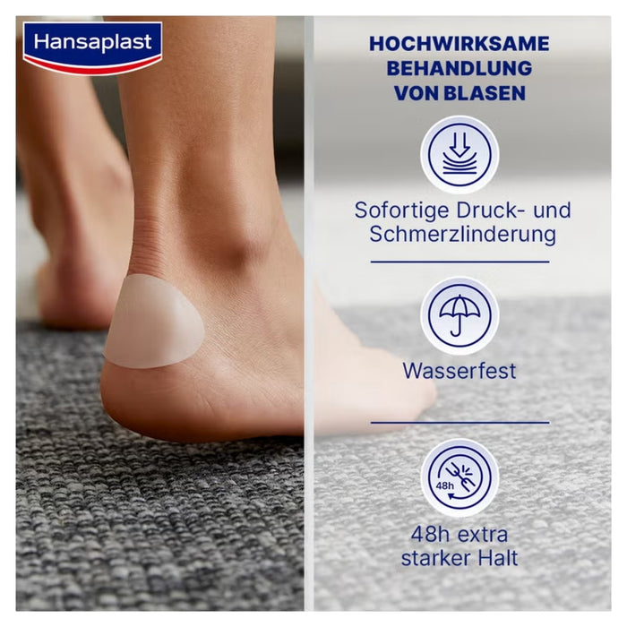 Hansaplast Blasen-Pflaster groß für Fersen, 5 St. Pflaster