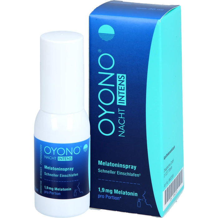 OYONO Nacht Intens Melatoninspray mit 1,9 mg Melatonin, 30 ml Lösung