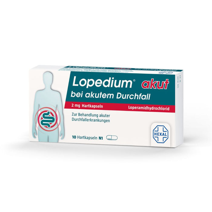 Lopedium akut bei akutem Durchfall, 10 St. Kapseln