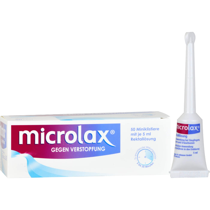 Microlax kohlpharma Rektallösung, 50 St. Klistiere