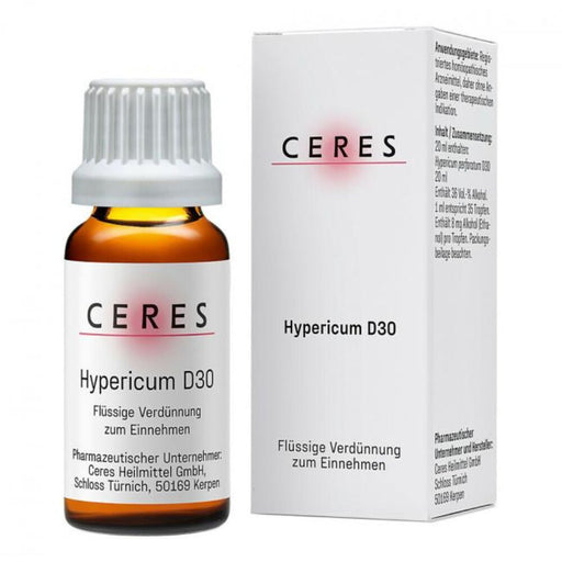 CERES Hypericum D30 flüssige Verdünnung, 20 ml Lösung