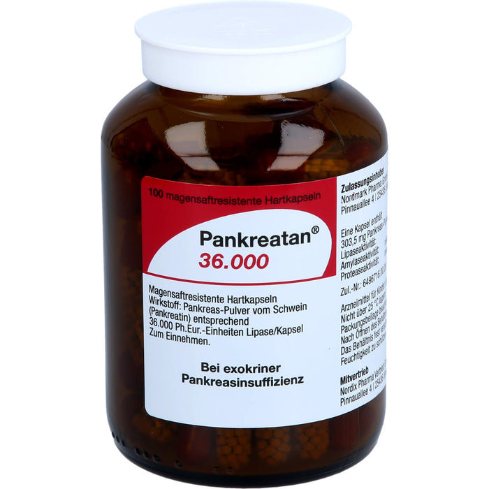 Pankreatan 36.000 Hartkapseln Verdauungsenzyme, 200 St. Kapseln