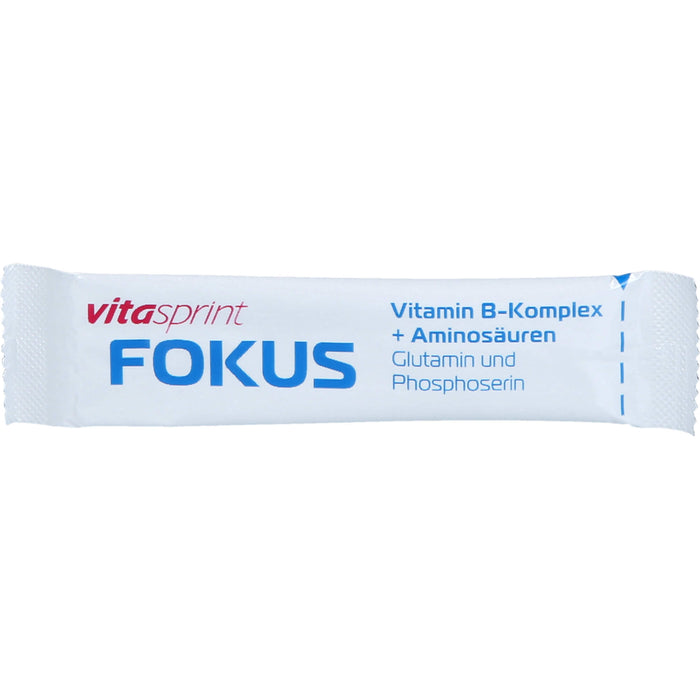 Vitasprint Fokus Direktsticks Vitamin B5 für mentale Leistungsfähigkeit, Konzentration und Energie, 20 St. Beutel