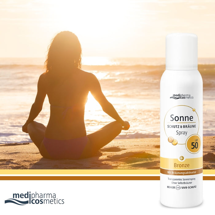 Medipharma Cosmetics Sonne Schutz & Bräune Bronze Spray LSF 50, 150 ml Lösung