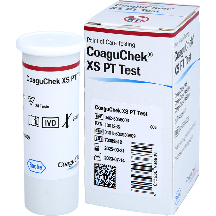 CoaguChek XS PT Teststreifen, 24 St. Teststreifen