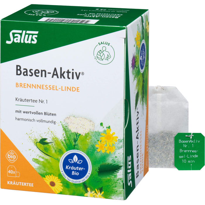 Salus Basen-Aktiv Tee Nr. 1 Brennnessel-Linde bio harmonisch und vollmundig, 40 St. Beutel