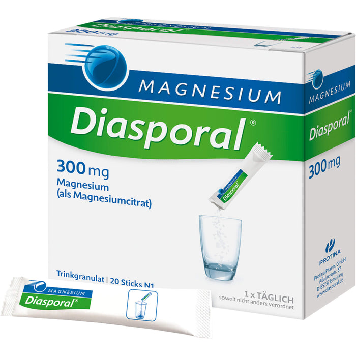 Magnesium Diasporal 300 mg Trinkgranulat, 20 St. Beutel