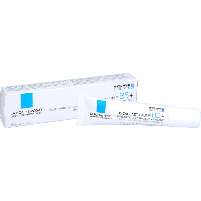 La Roche-Posay Cicaplast Baume B5+ reparierende Creme für geschädigte und irritierte Haut, 15 ml Creme