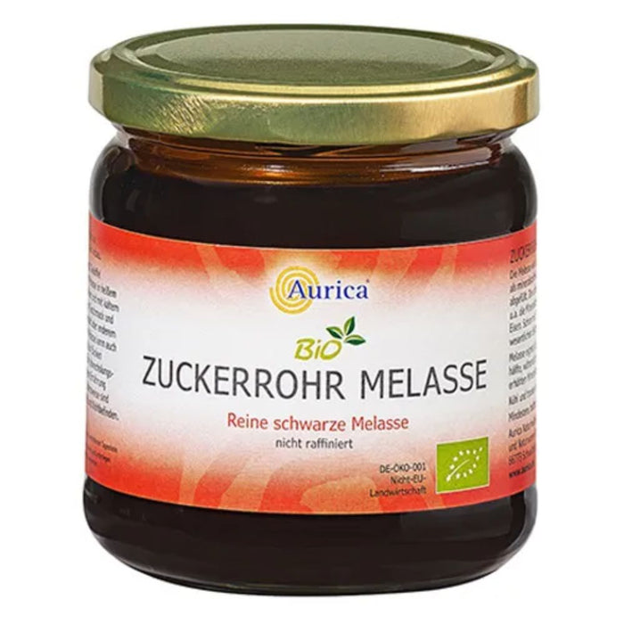 Aurica Bio Zuckerrohr Melasse nicht raffiniert Sirup, 450 g Lösung