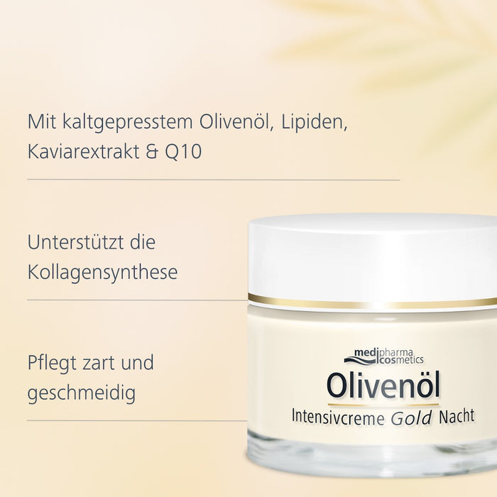 Olivenöl Intensivcreme Gold ZELL-AKTIV Nachtcreme, 50 ml Creme