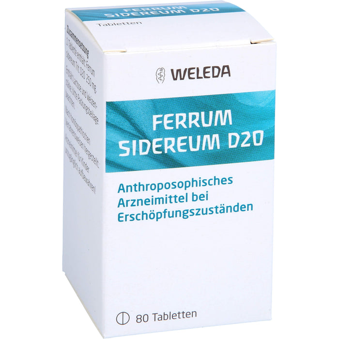 Ferrum sidereum D20 Weleda Tabletten, 80 St. Tabletten