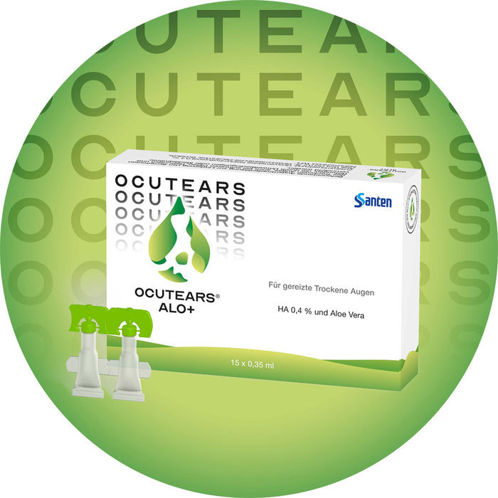 OCUTEARS Alo+ Augentropfen bei sensiblen Trockenen Augen mit Hyaluronsäure und Aloe vera, 15 St. Einzeldosispipetten