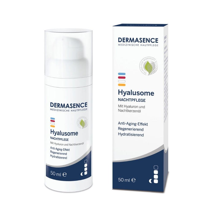 DERMASENCE Hyalusome Nachtpflege Anti-Aging Effekt, regenerierend und hydratisierend, 50 ml Creme