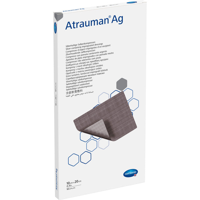 Atrauman AG steril 10x20cm, 10 St KOM