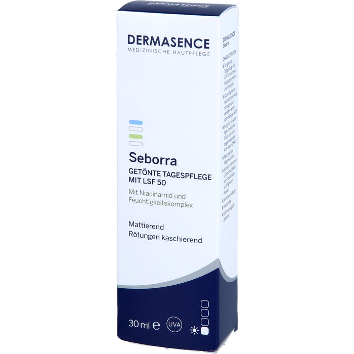 DERMASENCE Seborra Getönte Tagespflege mit LSF 50, 30 ml CRE