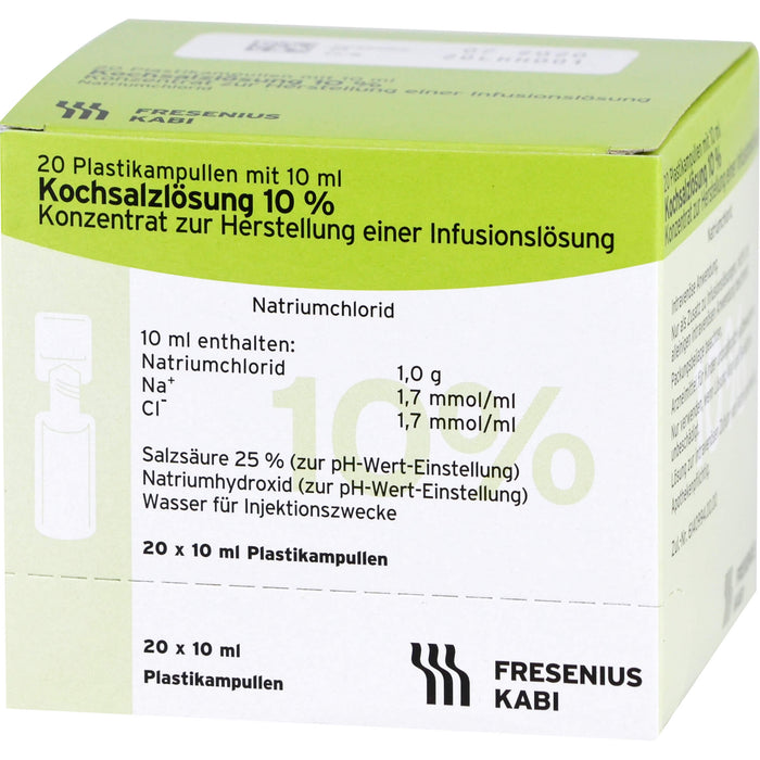 Fresenius Kochsalzlösung 10 % Konzentrat, 200 ml Lösung