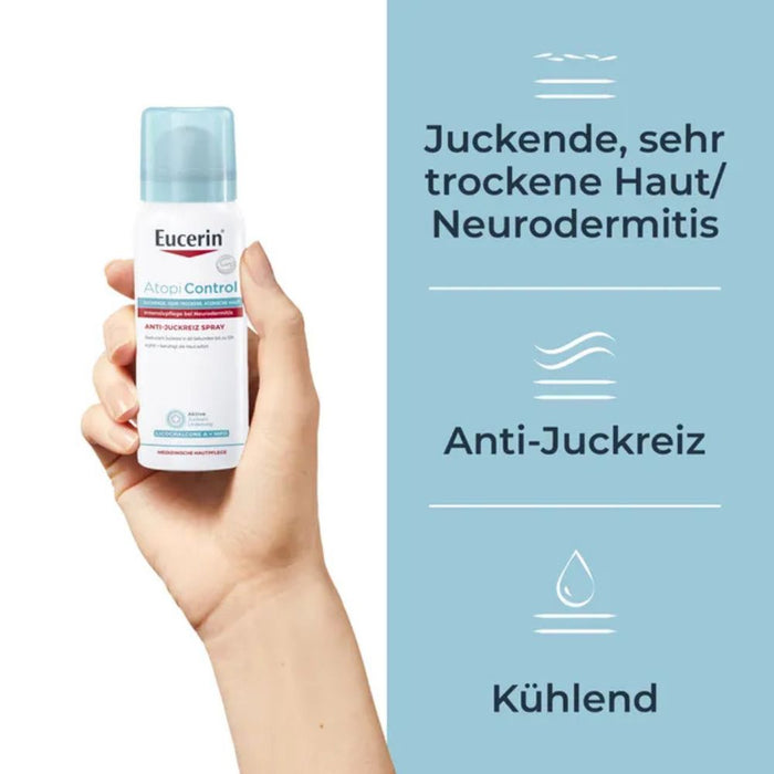 Eucerin AtopiControl Anti-Juckreiz Spray, 50 ml Lösung