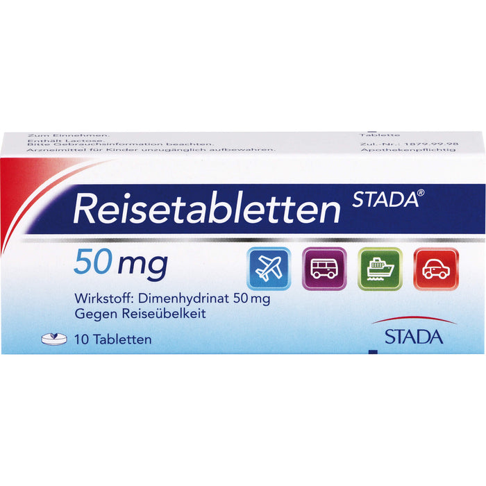 Reisetabletten STADA  50 mg, 10 St. Tabletten