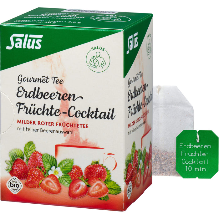 Salus Gourmet Tee Erdbeeren Früchtecocktail, 15 St. Filterbeutel
