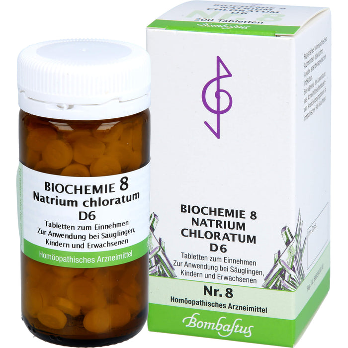 Biochemie 8 Natrium chloratum Bombastus D6 Tbl., 200 St TAB