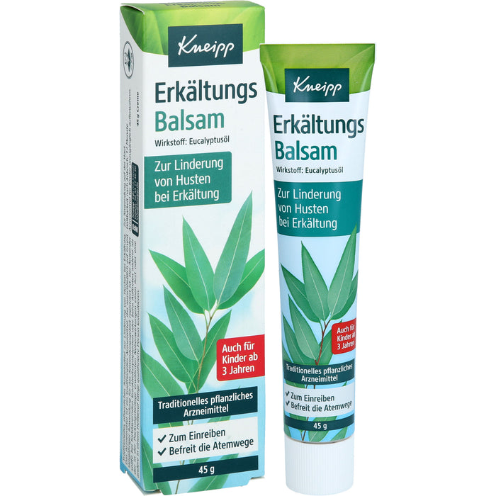 Kneipp Erkältungs Balsam zur Linderung von Husten, 45 g Creme