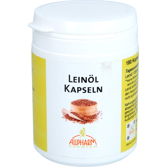 ALLPHARM Leinöl Kapseln, 180 St. Kapseln