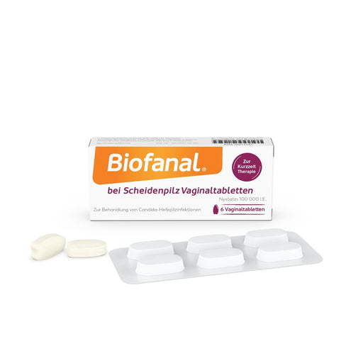 Biofanal Vaginaltabletten bei Scheidenpilz, 6 St. Tabletten