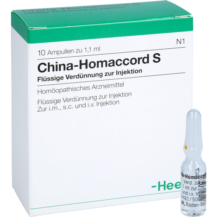China-Homaccord  S Inj.-Lsg., 10 St. Ampullen