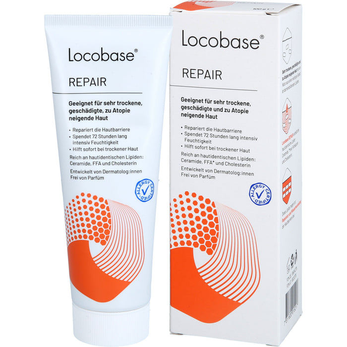 Locobase Repair Creme für sehr trockene, geschädigte, zu Atopie neigende Haut, 100 g Creme