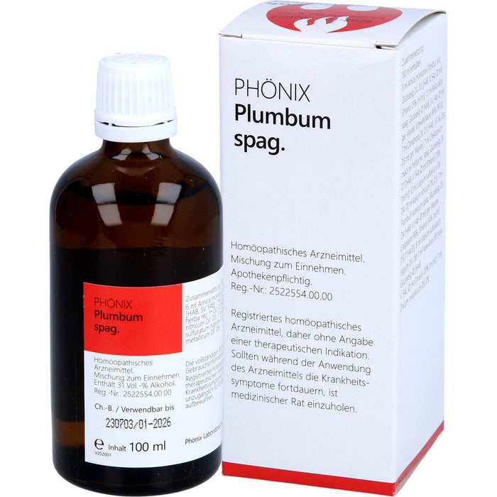 PHÖNIX Plumbum spag. Tropfen, 100 ml Mischung