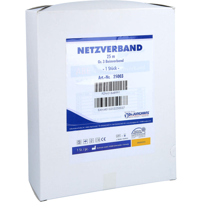 DR. JUNGHANS Netzverband 25 m Gr. 3 Bein, 1 St. Binde