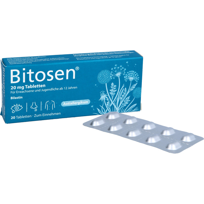 Bitosen 20 mg Tabletten bei Allergien, 20 St. Tabletten