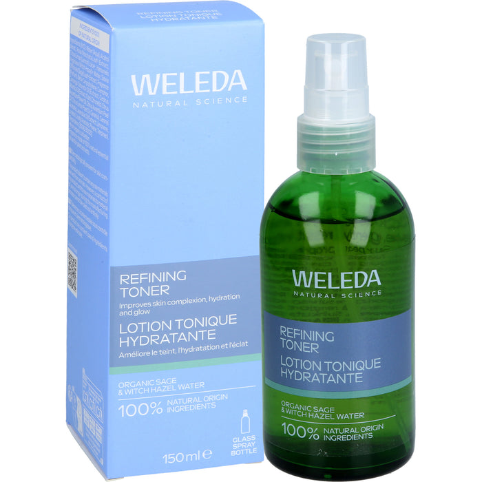 WELEDA Refining Hydra Toner für ein ebenmäßiges Hautbild, 150 ml Lösung