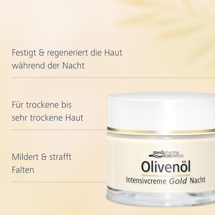 Olivenöl Intensivcreme Gold ZELL-AKTIV Nachtcreme, 50 ml Creme