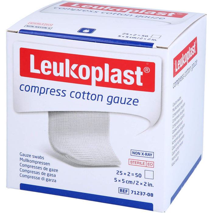 Leukoplast Mullkompressen 5 x 5 cm steril, 50 St. Kompressen