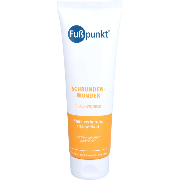 Fußpunkt Schrundenwunder Intensivpflege für stark verhornte, rissige Haut, 125 ml Creme