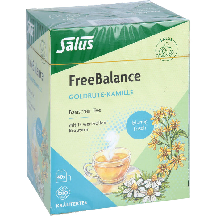 Salus FreeBalance Goldrute-Kamille basischer Tee mit 13 wertvollen Kräutern, 40 St. Beutel