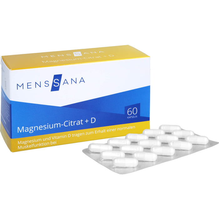 Magnesium-Citrat + D MensSana , 60 St. Kapseln