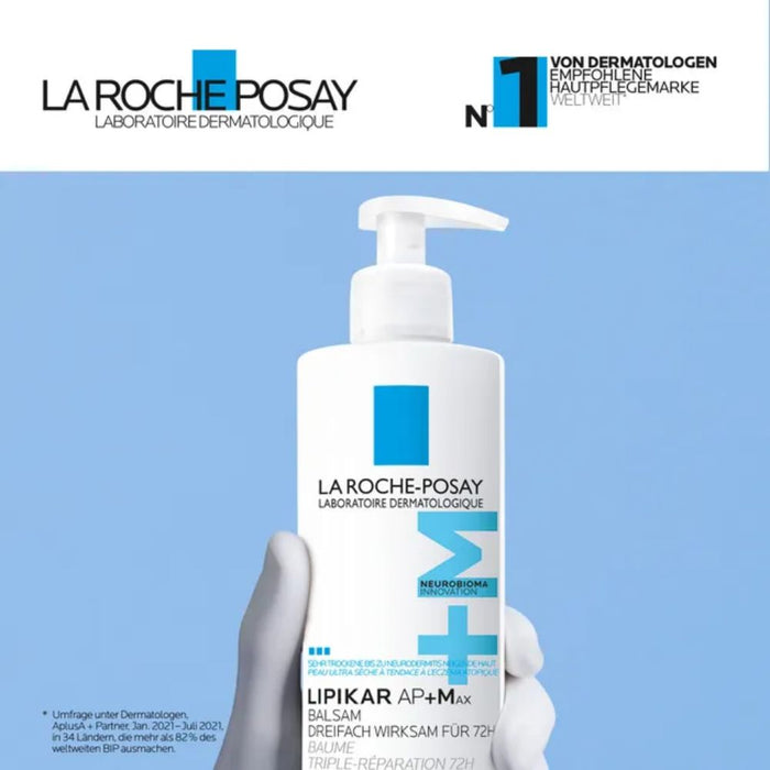 La Roche-Posay Lipikar AP+Max Balsam Anti-Juckreiz, beruhigt trockene Haut, 400 ml Creme