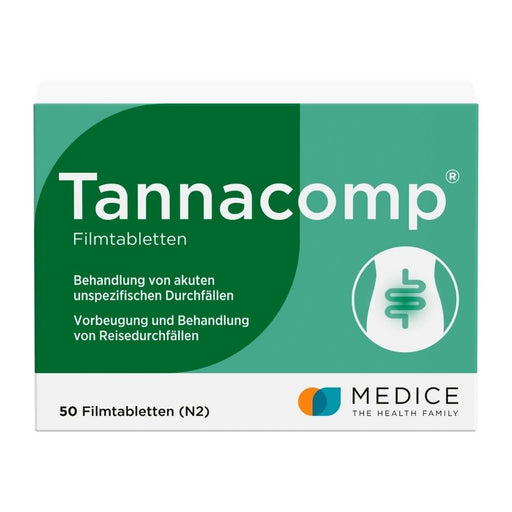 Tannacomp Filmtabletten bei Durchfall, 50 St. Tabletten