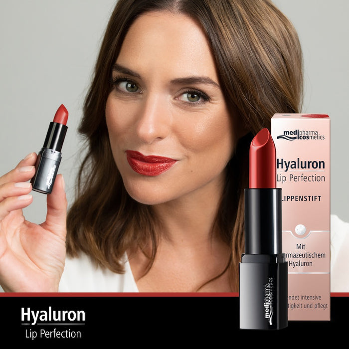 medipharma cosmetics Hyaluron Lip Perfection Lippenstift red, 4 g Stift