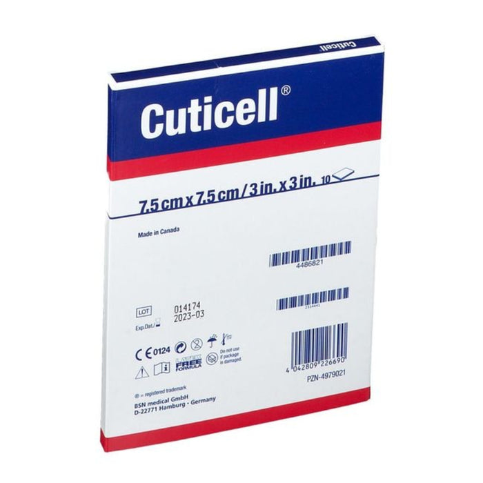 Cuticell Salbenkompresse 7,5 x 7,5 cm, 10 St. Wundgaze