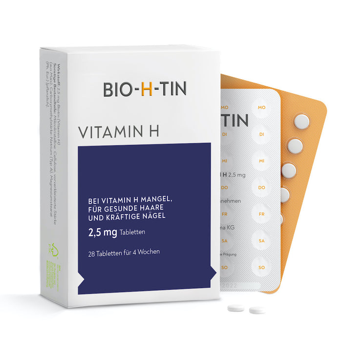 BIO-H-TIN Vitamin H 2,5 mg Tabletten für 4 Wochen, 28 St. Tabletten