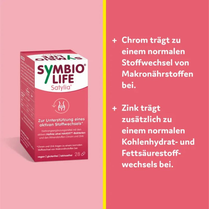 SymbioLife Satylia Kapseln zur Unterstützung eines aktiven Stoffwechsels, 28 St. Kapseln