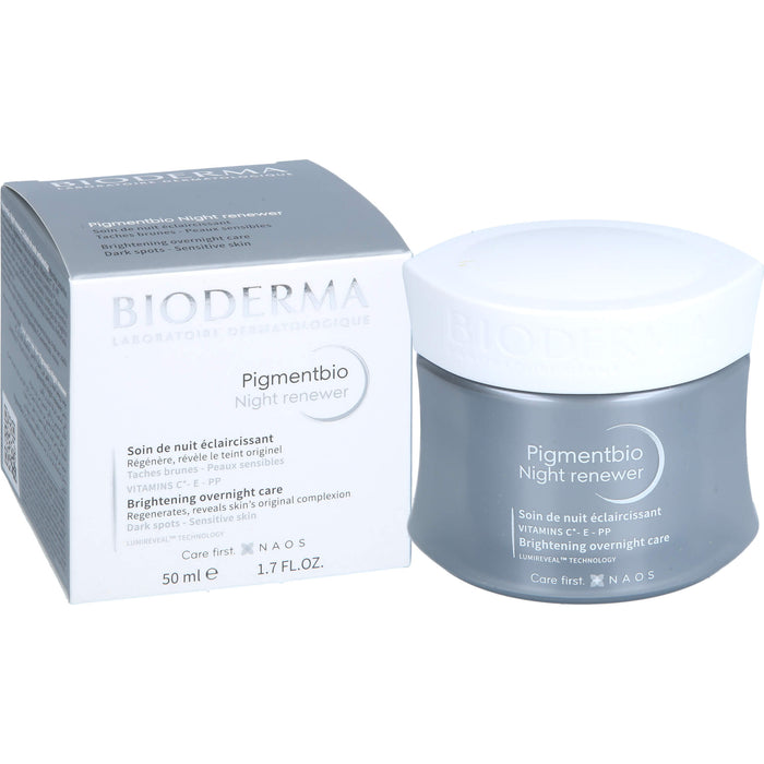 BIODERMA Pigmentbio Night Renewer aufhellende Nachtcreme für zu Pigmentflecken neigende Haut, 50 ml Creme