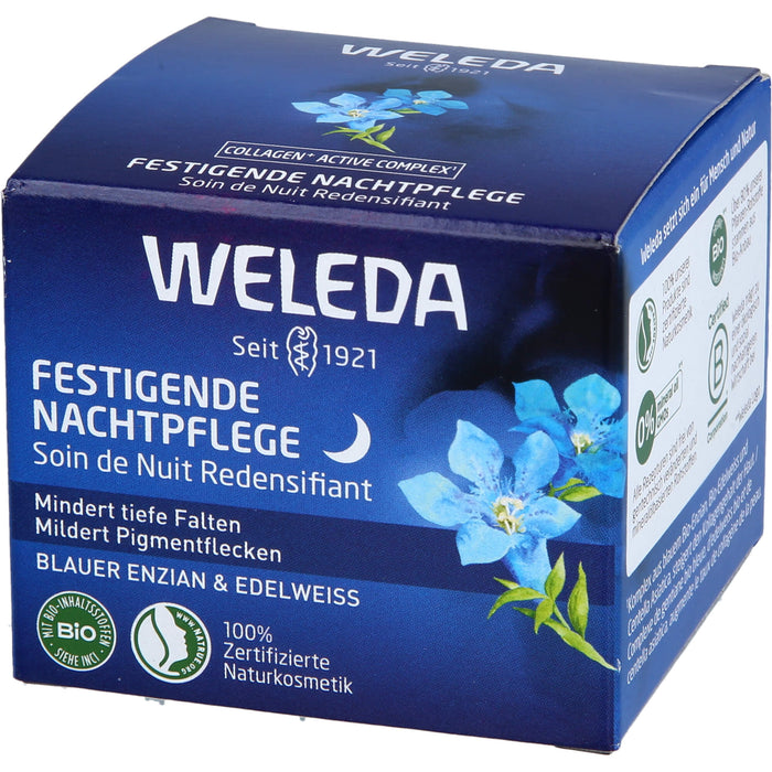 WELEDA festigende Nachtpflege mindert tiefe Falten und Pigmentflecken, 40 ml Creme